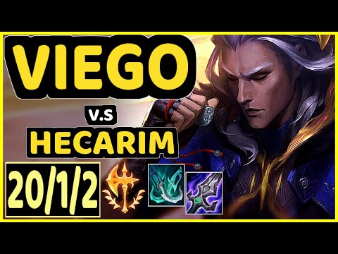 VIEGO vs HECARIM - 20/1/2 KDA JUNGLE CHALLENGER GAMEPLAY - NA