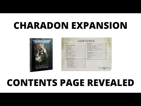 Warzone Charadon: Book of Rust - Contents Page Revealed by GW