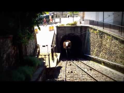 Standseilbahn Lugano Ticino Cable car SBB Bahnhof bis Zentrum 2012 HD