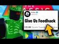 Roblox Responds To Criticism On The Roblox Classic Event