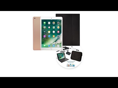 2018 Apple iPad 9.7 32GB Tablet w/Keyboard Case   Sleeve...