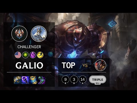 Galio Top vs Twisted Fate - NA Challenger Patch 10.23