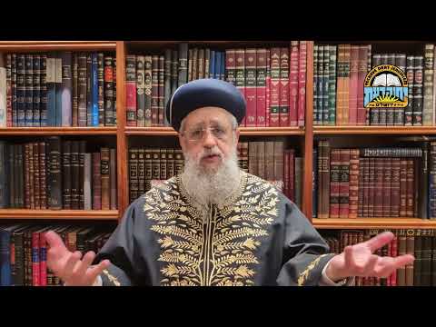 Parashat Miketz-Chanukah: Jewish Identity? Torah and Mitzvot! - Maran HaRishon LeZion R' David Yosef