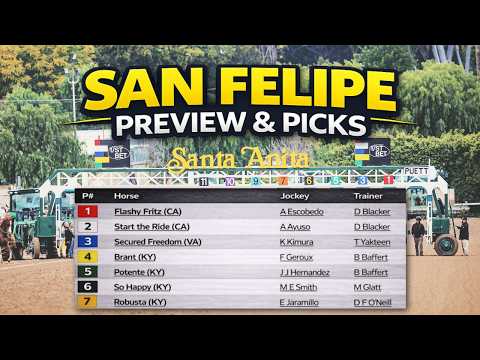 San Felipe Stakes 2026 Picks and Preview | Kentucky Derby Prep Race