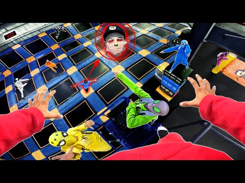 What If 8 Spider-Man Bros Broke Into The Trampoline Park at 3am ?? ( Naughty Action POV )