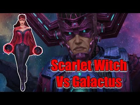 Scarlet Witch vs Galactus! Giant Boss Raid! (Marvel Future Fight)