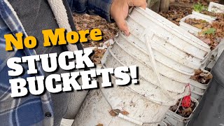 No More Stuck Buckets! Easy Trick to Separate Them -- FAST!