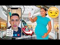 FACETIMING MY FIANCE WHILE PREGNANT IN PUBLIC HE SNAPS