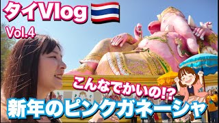 新年のピンクガネーシャ！行きはバスで帰りは電車で帰ってきたよ！