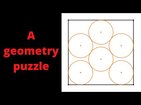 Inscribing 6 circles in a Square  | A Sangaku Puzzle