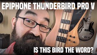 Video thumbnail for LowEndLobster Review: Epiphone Thunderbird Pro V 5 String Bass by LowEndLobster