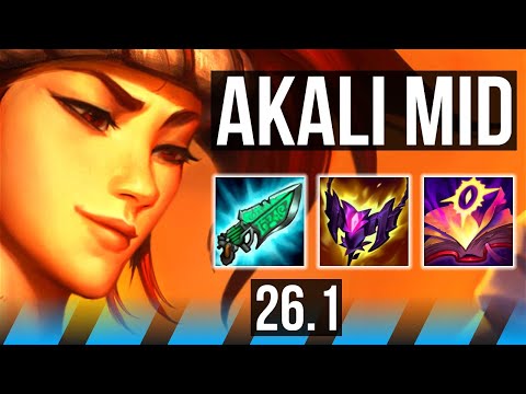 AKALI vs LEBLANC (MID) | 58K damage | EUNE Master | 26.1