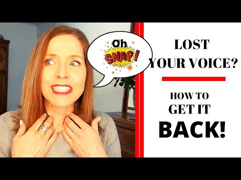 LOST YOUR VOICE? Tips to Help You Get It Back! Laryngitis Help! Feel Better Fast!