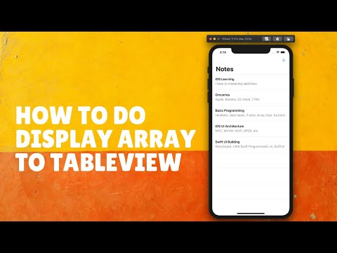 Swift: iOS Notes App - 5. Creating Note Model and Array Data