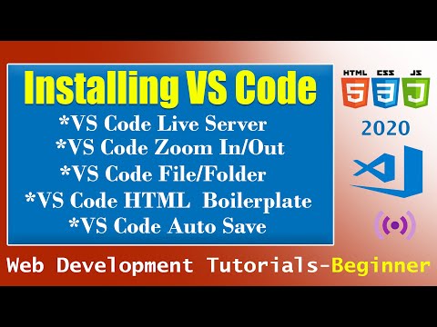 Web Development Tutorial Installing Vs Code Live Server Basic Setting 2020