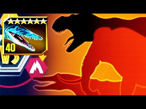 MOSASAURUS vs 9 OPPONENTS (JURASSIC WORLD)
