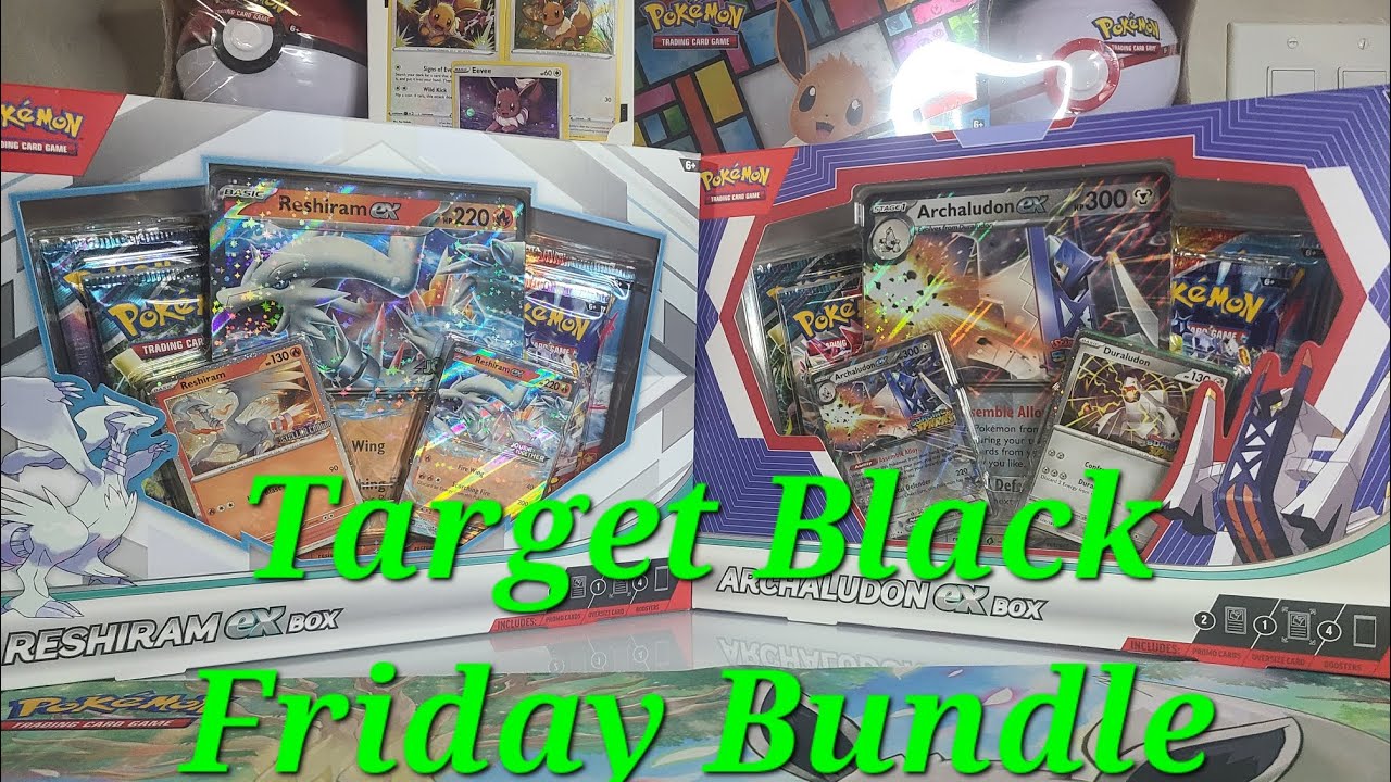 Opening the 2025 Target Black Friday Box Bundle (Reshiram ex & Archaludon ex)