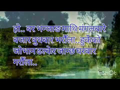 Mathi Hai Paryo Mell part karaoke with Lyrics