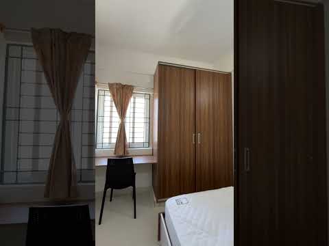 Video thumbnail for G502: Fully Furnished 1BHK Flat for rent in Whitefield | Kots Neuf