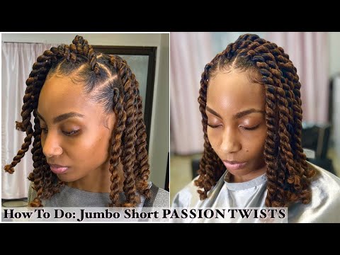 How To Do JUMBO Short PASSION TWISTS | Voice Over ✨