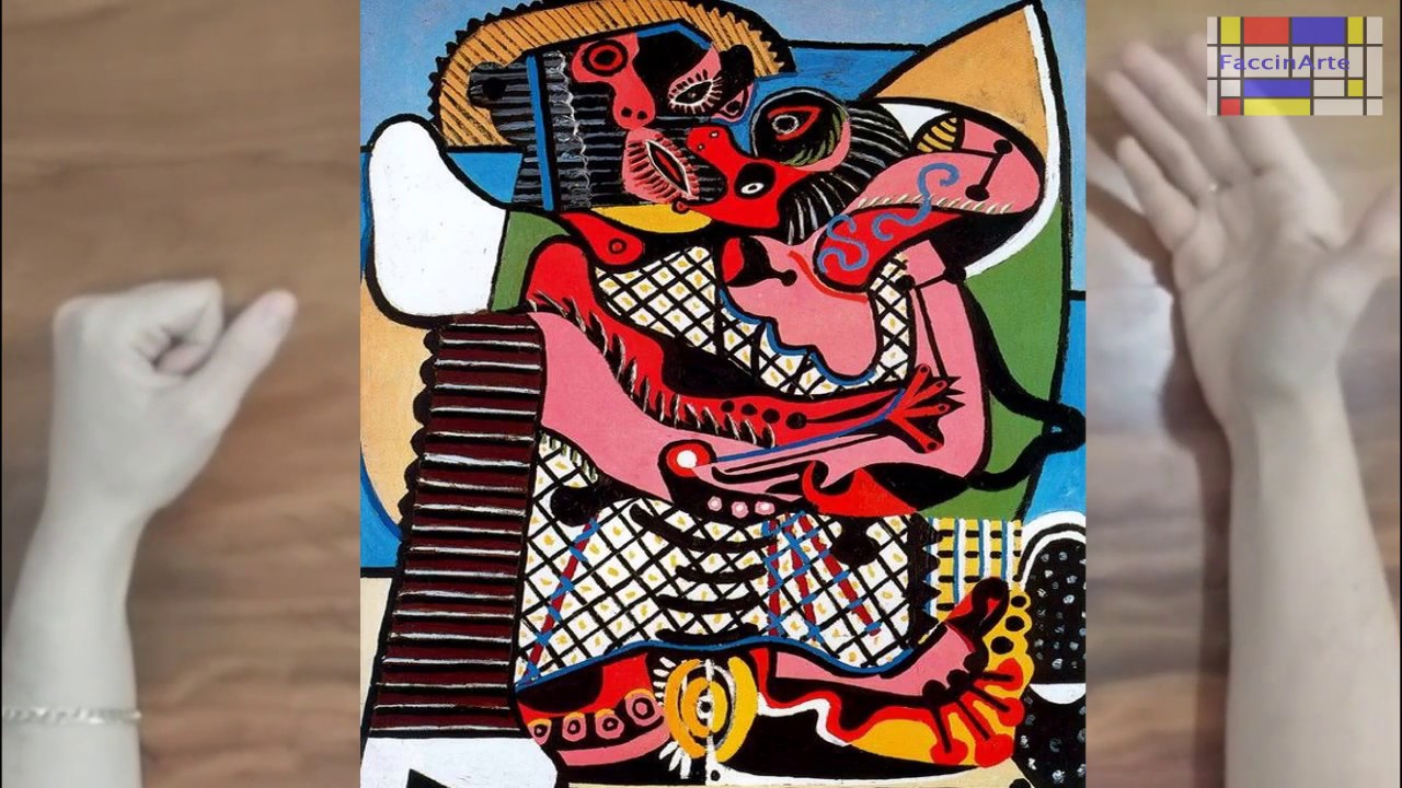 PABLO PICASSO - RECORTE E COLAGEM - OBRA O BEIJO - ARTE PARA SALA DE AULA