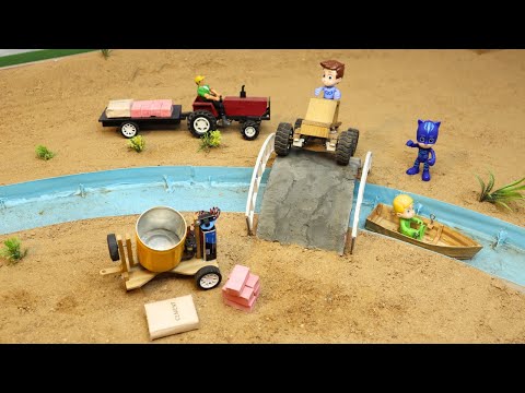 Old Bridge Collapse | How to Build a New Brick Bridge | Mini Construction Project