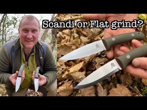 Scandi grind or Flat grind on a Bushcraft knife?