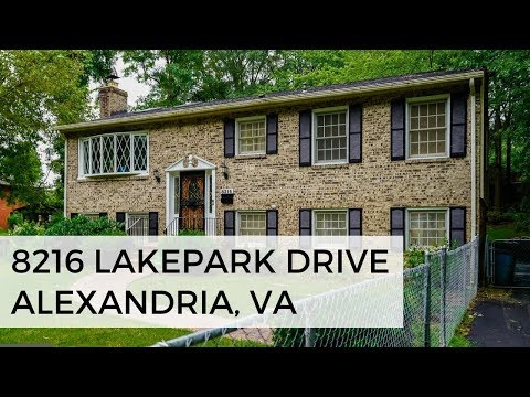 8216 Lakepark Drive, Alexandria, VA [Mount Vernon Home]
