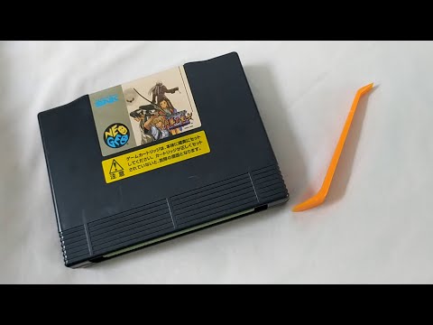 Open and close a Neo-Geo AES cartridge with the right tool