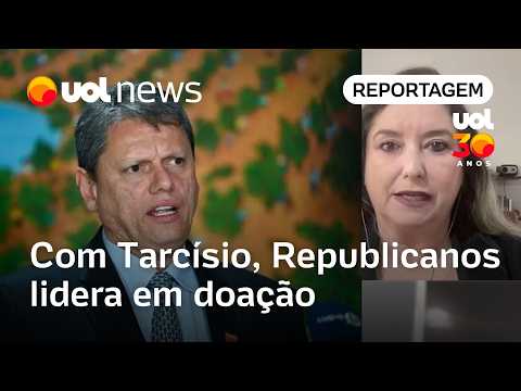 Com Tarcísio, mas sem candidato a presidente, Republicanos lidera em doação | Tatiana Farah