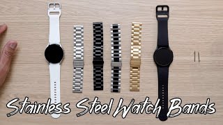 Samsung Galaxy Watch 4 Assorted Stainless Steel Watch Bands/Straps