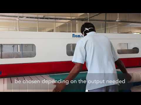 Commercial flatwork ironer, 2-5 kw