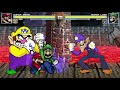 AN Mugen Request 2040 Super Mario Wario VS Super Luigi Waluigi
