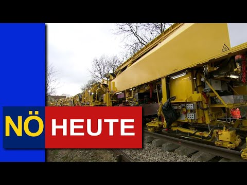 Gleisbauarbeiten auf der Wachaubahn