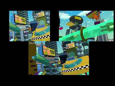 Futurama Intro Comparison [1999, 2013, 2023]