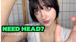 ASMR head massage🩷 (+layered sounds)
