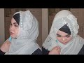 Floral Hijab Tutorial For Party And Wedding Occasion  🌷🧕🌹