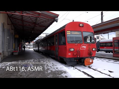 BDeh4/4 and ABt116, Gais - Altstätten, ASMR (4K)