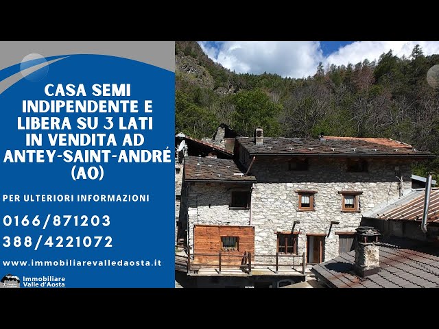 Casa semi indipendente libera su 3 lati in vendita ad Antey-Saint-André (AO)