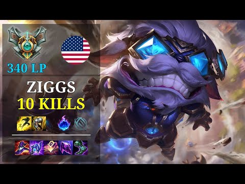 Ziggs Bot vs Tristana - 10 kills - Tempestloveyuely NA Grandmaster (340 LP) Patch 11.5