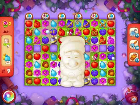 Gardenscapes Level 3611 With No Boosters - Hard Level - Christmas Ball - Bonus Scene With Austin