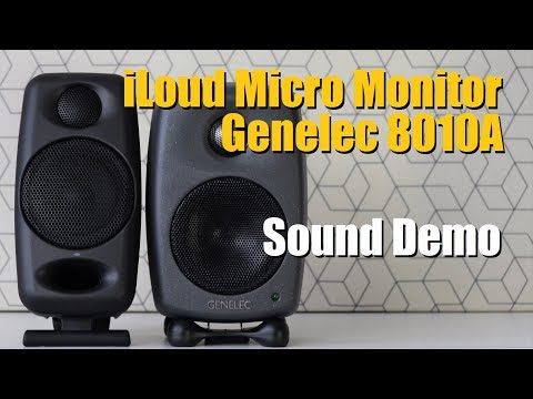 Genelec 8010A (Genelec G One) vs iLoud Micro Monitor  ||  Sound Demo w/ Bass Test