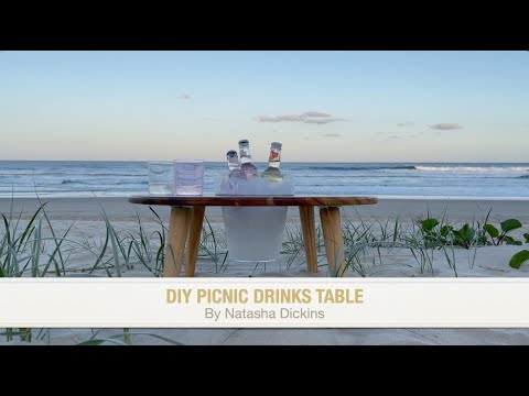 HOW TO DIY Picnic Drinks Table