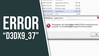 How To Fix Error "d3dx9_37.dll" On Your PC + Download Links