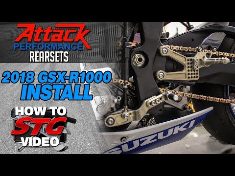 Attack Performance 2018 Suzuki GSX-R1000 Rearsets Install | Sportbike Track Gear