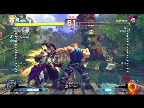 Fujino [Akuma] vs ACE・EIRIN [Guile] 1 of 2 SSF4 Japanese Online Ranked Matches - TRUE HIGH-DEF