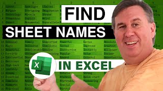 Excel Sheet Search: Search for Sheet Names with Ctrl+F - Episode 2083