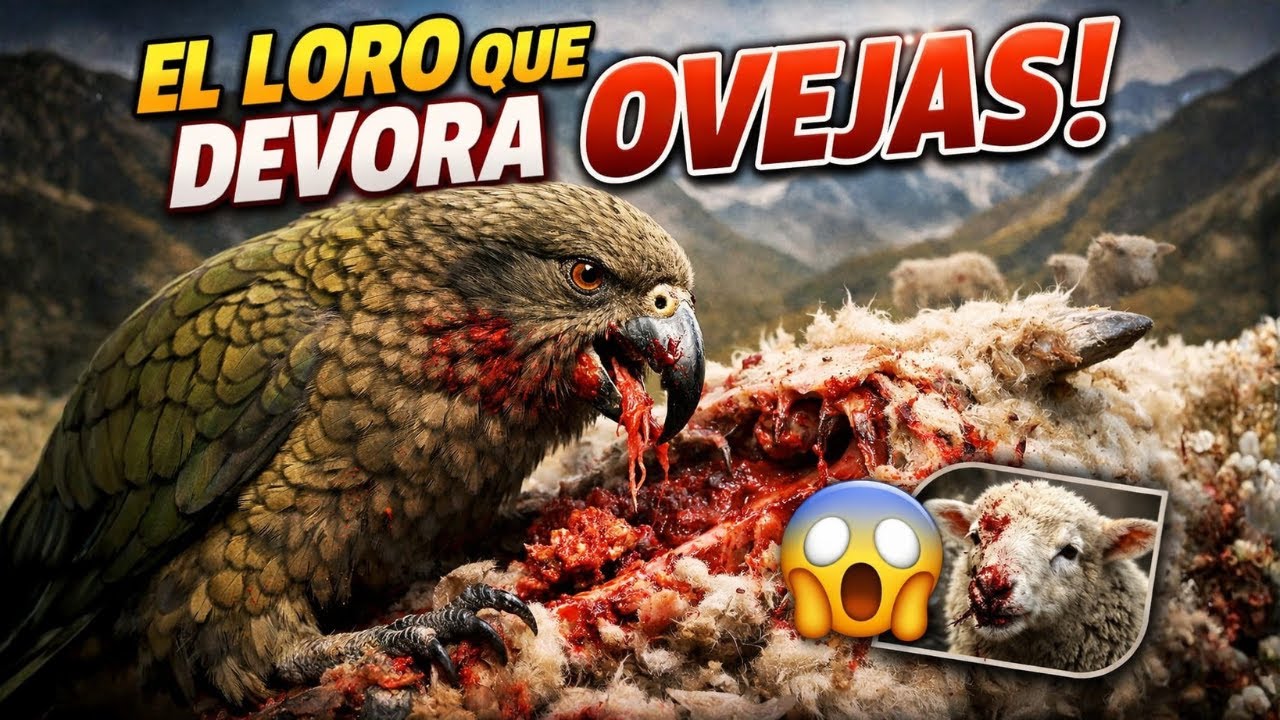 ¡ESTE LORO ES CARNIVORO! Capaz de COMER OVEJAS!! El Kea 😨