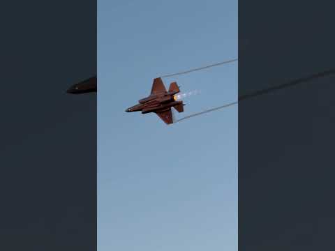 F35A Awesome Afterburner Maneuvering! #airshow #f35 #fighterjet #jet