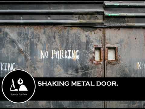 Sound Effects - Shaking metal door. Loud